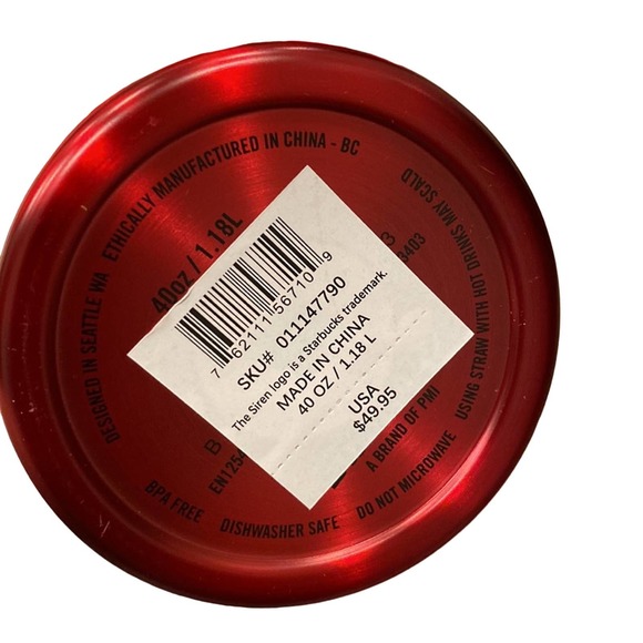 NWT Stanley X Starbucks Cup RED 40z HOLIDAY 2023! - Picture 5 of 6